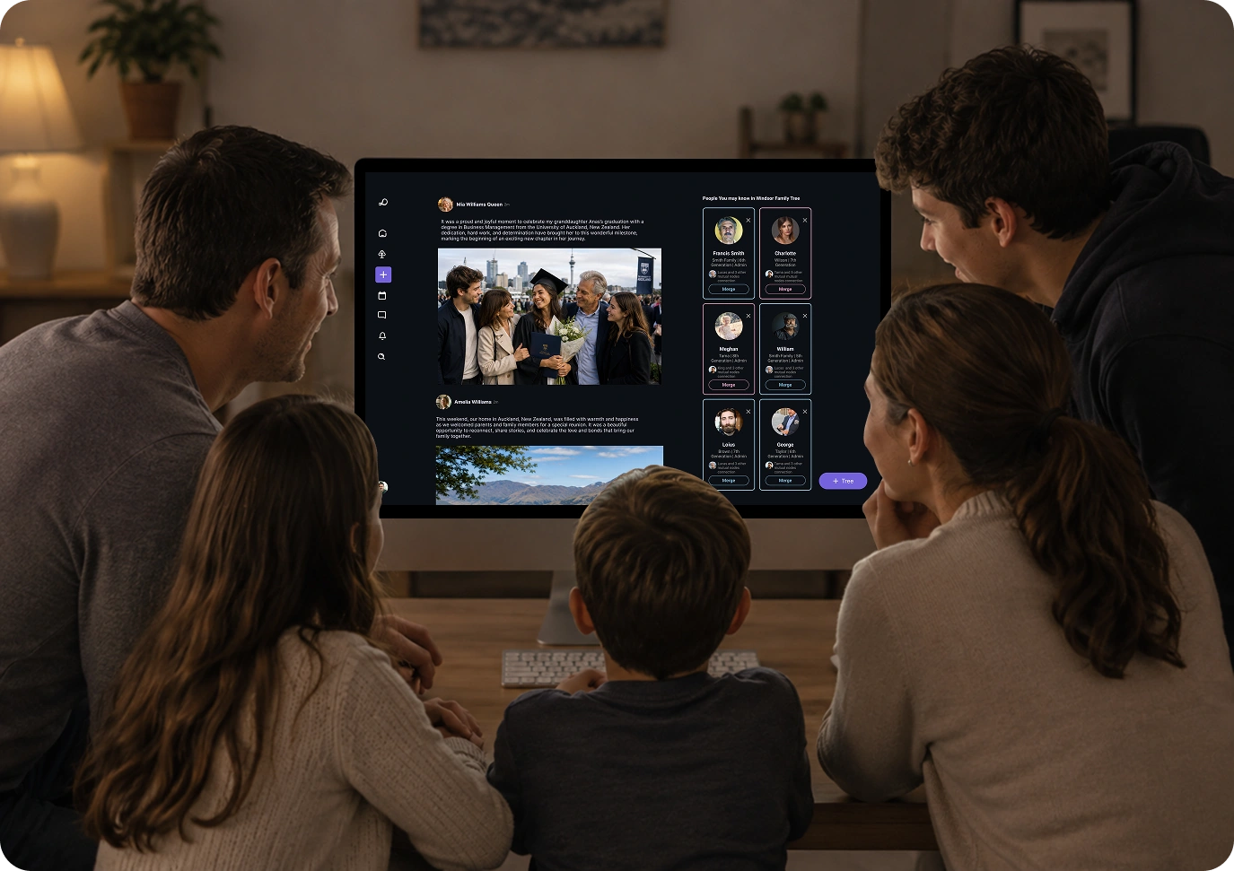 Diwalco family stories desktop interface